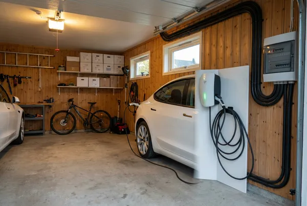 Elbillader installert